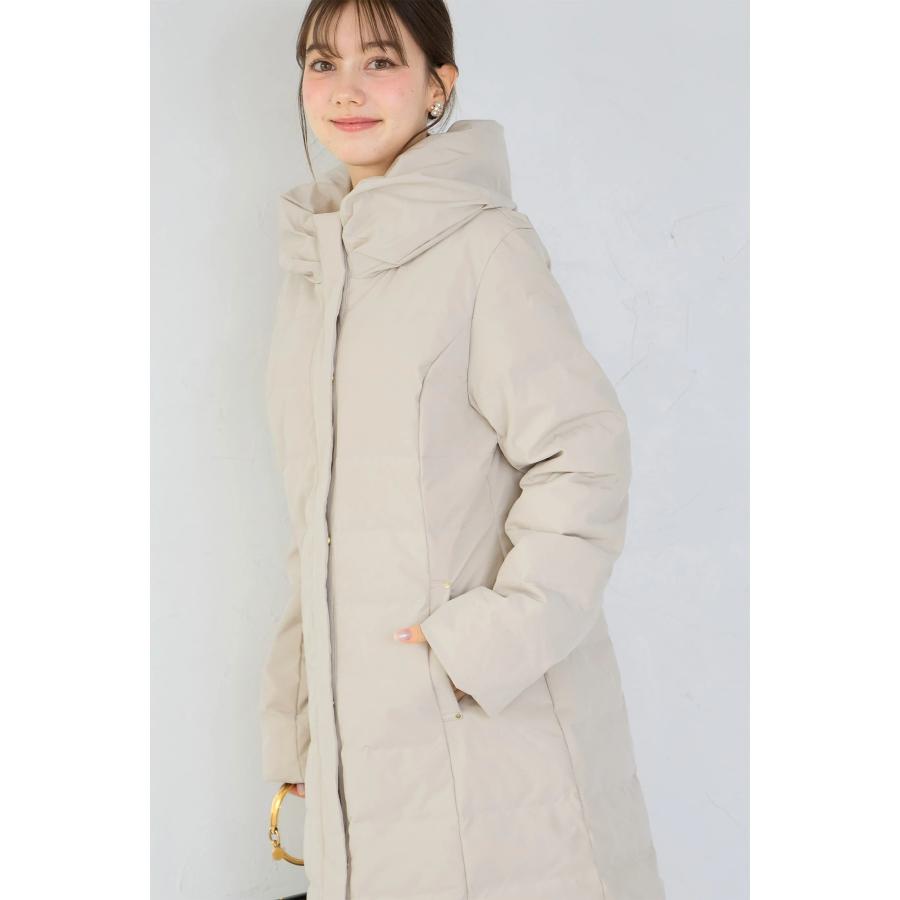 tocco closet（トッコ クローゼット） リボンカラーダウンロングコート