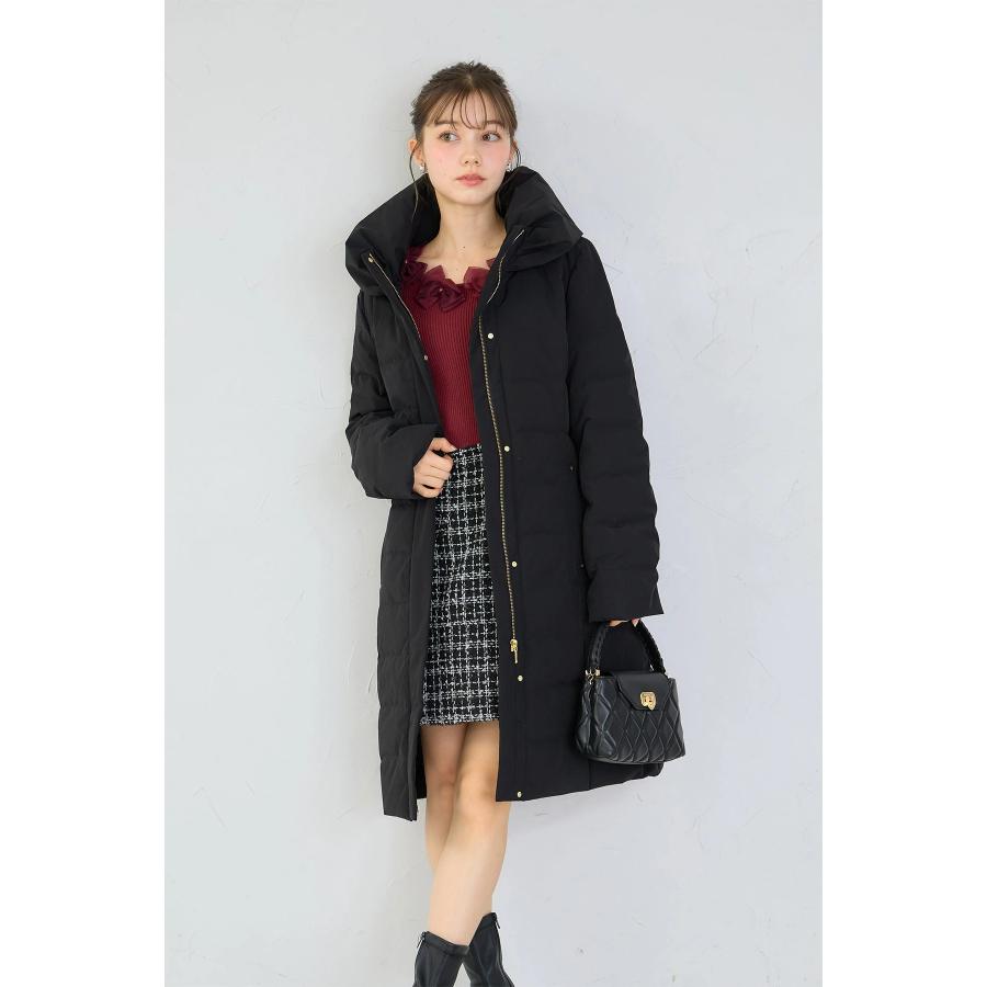 tocco closet（トッコ クローゼット） リボンカラーダウンロングコート