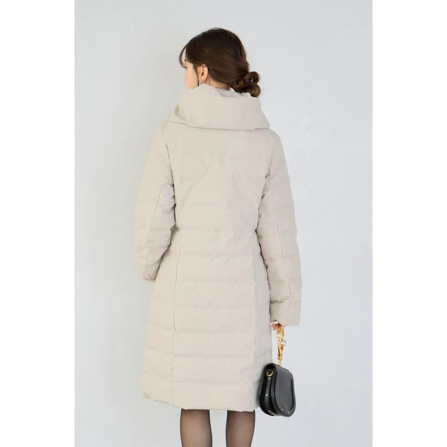 tocco closet（トッコ クローゼット） リボンカラーダウンロングコート