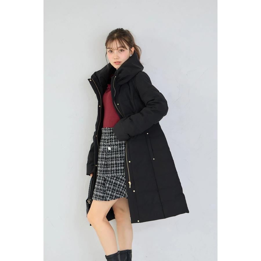 tocco closet（トッコ クローゼット） リボンカラーダウンロングコート