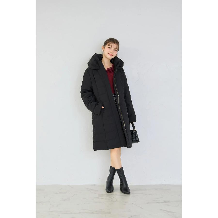 tocco closet（トッコ クローゼット） リボンカラーダウンロングコート