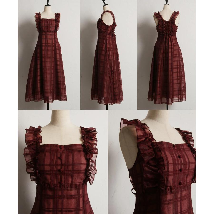 tocco closet（トッコ クローゼット） フリル付きバックレースアップ