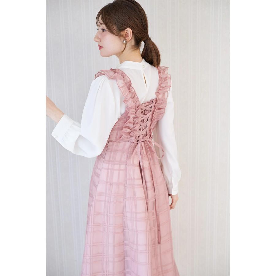 tocco closet（トッコ クローゼット） フリル付きバックレースアップ