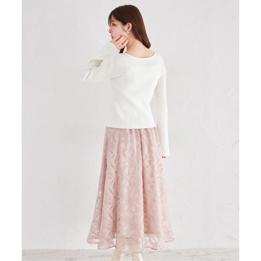 秋の新作✤ シンプル リボンスカート✤ タックリボンチュールSK|ems excite | RETRO GIRL ONLINE STORE