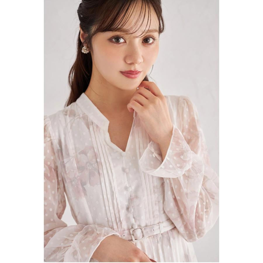 tocco closet（トッコ クローゼット） ベルト付きオパールドット