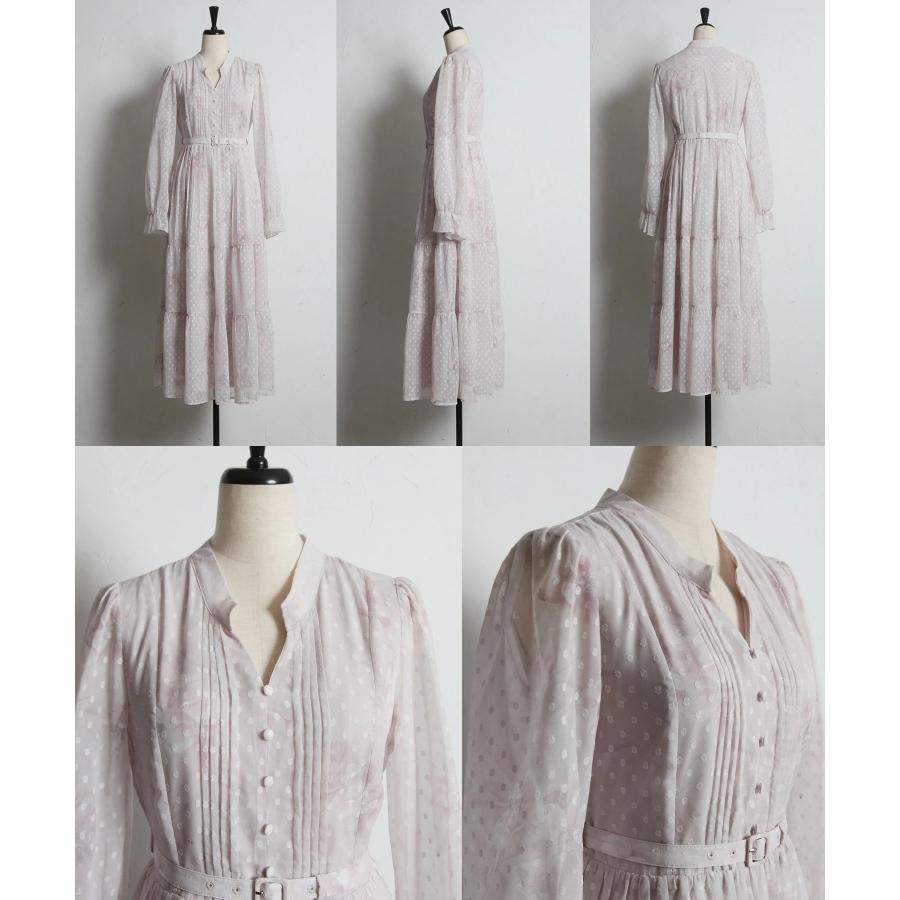 tocco closet（トッコ クローゼット） ベルト付きオパールドット