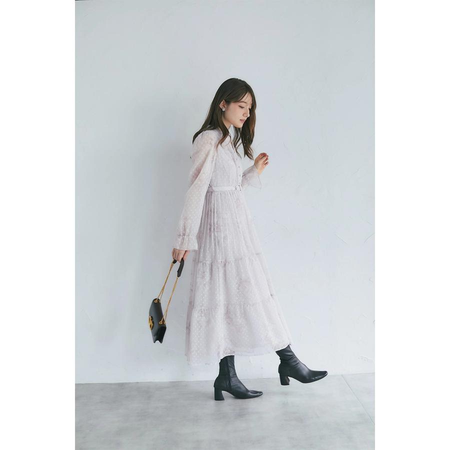 tocco closet（トッコ クローゼット） ベルト付きオパールドット