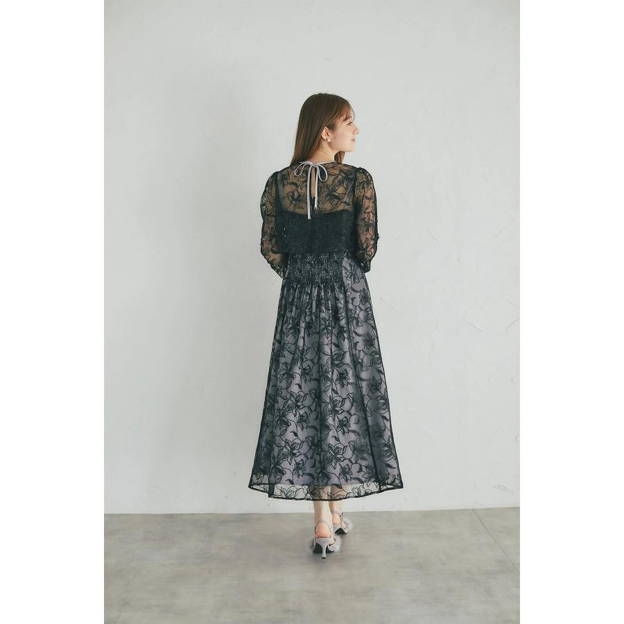 tocco closet（トッコ クローゼット） フラワー刺繍トップス×キャミ