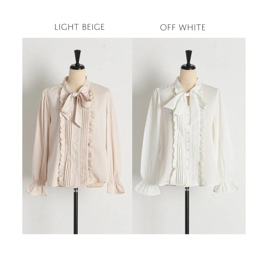 tocco closet（トッコ クローゼット） ボウタイリボン付きピンタック 