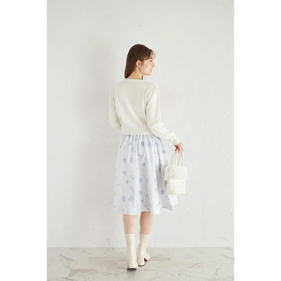 mimi2点セット tocco closet（トッコ クローゼット） フラワーレースモチーフ付き