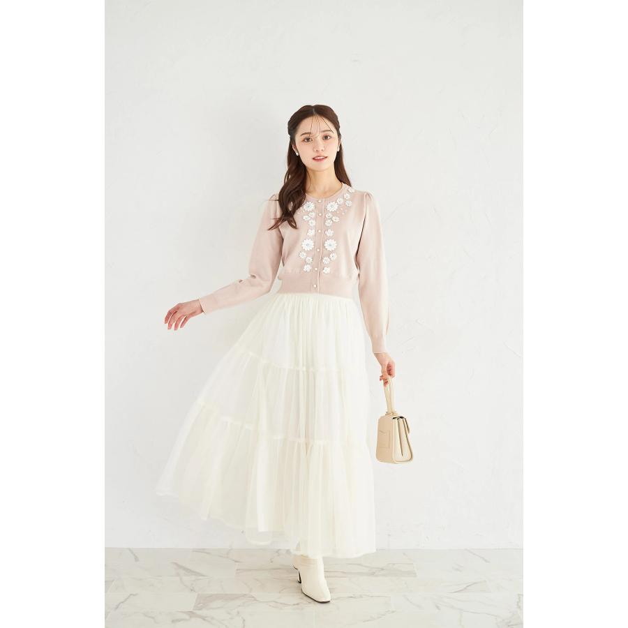 mimi2点セット tocco closet（トッコ クローゼット） フラワーレースモチーフ付き