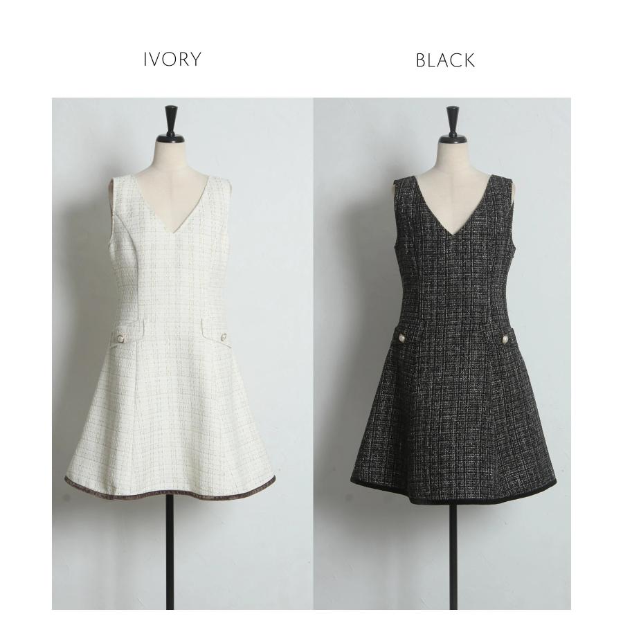 tocco closet（トッコ クローゼット） 後ろリボン付き裾ベロアライン