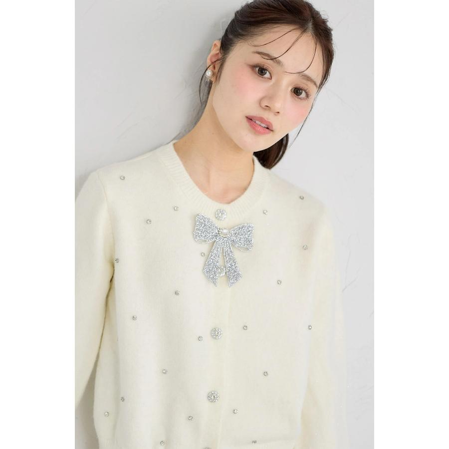 ☆tocco☆ tocco closet（トッコ クローゼット） リボンビジュー付きニット