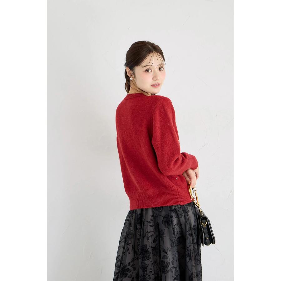 tocco closet（トッコ クローゼット） リボンビジュー付きニット
