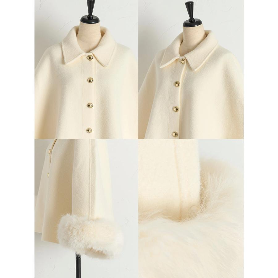 tocco closet（トッコ クローゼット） 2WAYファー付きケープライク