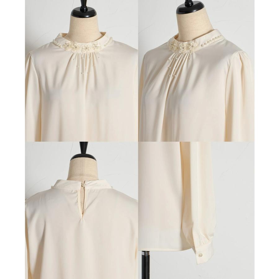 tocco closet（トッコ クローゼット） 立体フラワーモチーフ＆パール