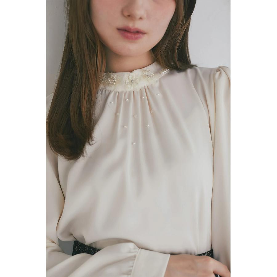 tocco closet（トッコ クローゼット） 立体フラワーモチーフ＆パール
