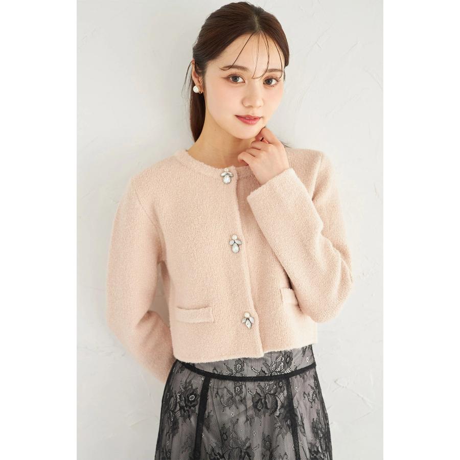 tocco closet（トッコ クローゼット） パール＆ビジュー付きニットジャケット : tocco closet - 通販 - Yahoo ...