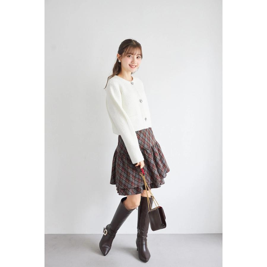 tocco closet（トッコ クローゼット） パール＆ビジュー付きニット