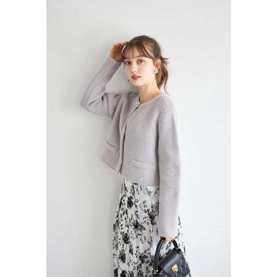 tocco closet（トッコ クローゼット） パール＆ビジュー付きニット