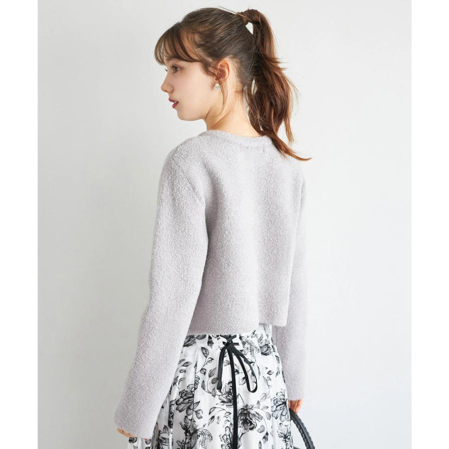 tocco closet（トッコ クローゼット） パール＆ビジュー付きニット