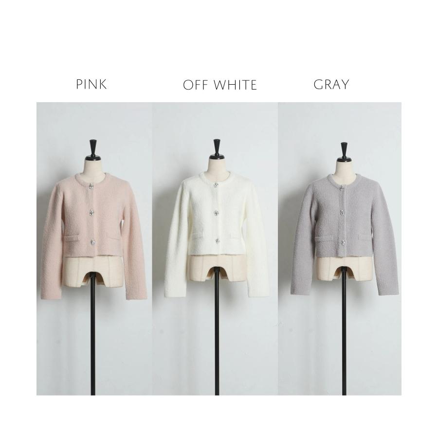 tocco closet（トッコ クローゼット） パール＆ビジュー付きニット