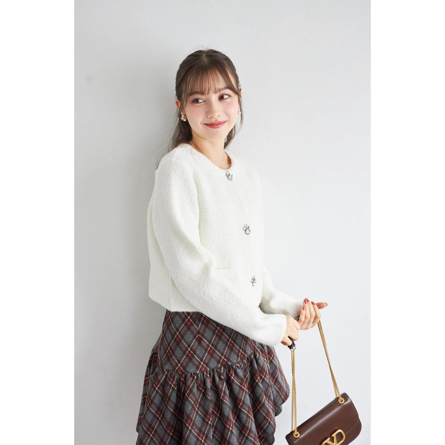 衣類5点おまとめ パール＆ビジュー付きニットジャケット