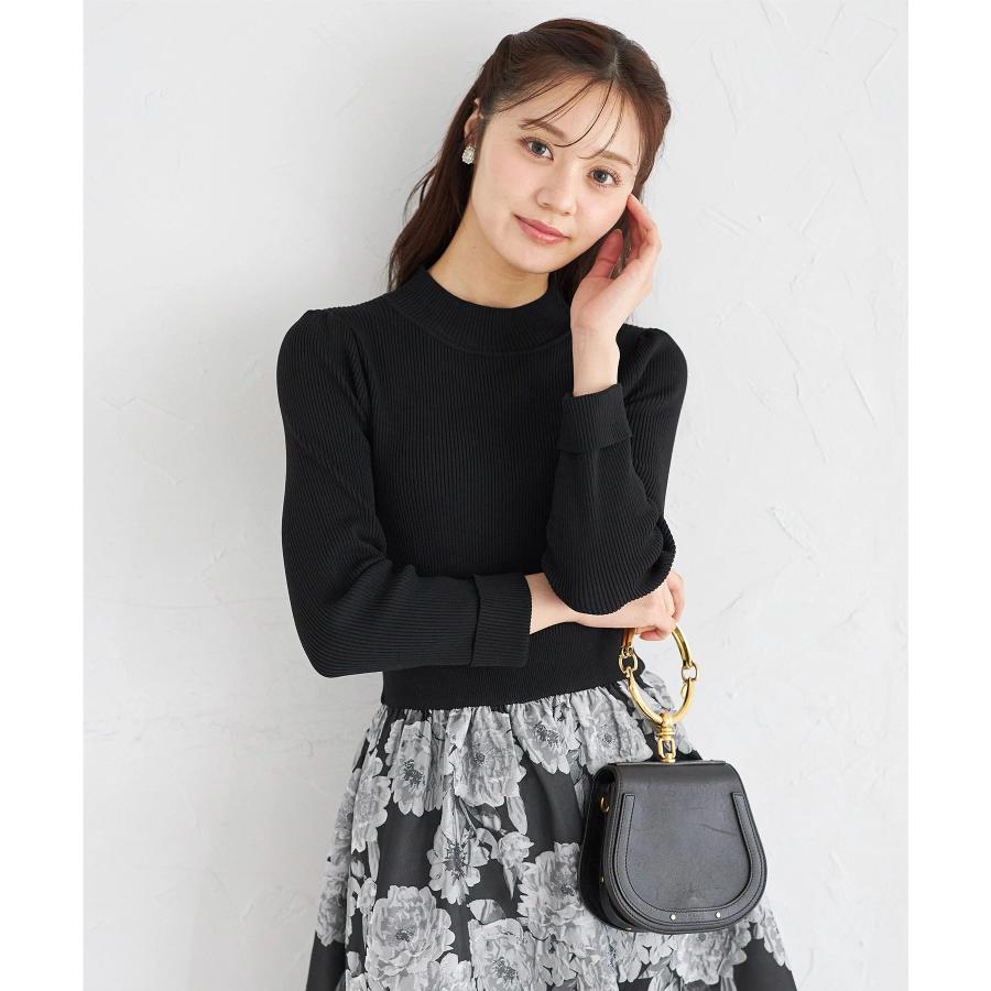 tocco closet（トッコ クローゼット） フラワージャガードドッキングニットワンピース : tocco closet - 通販 ...