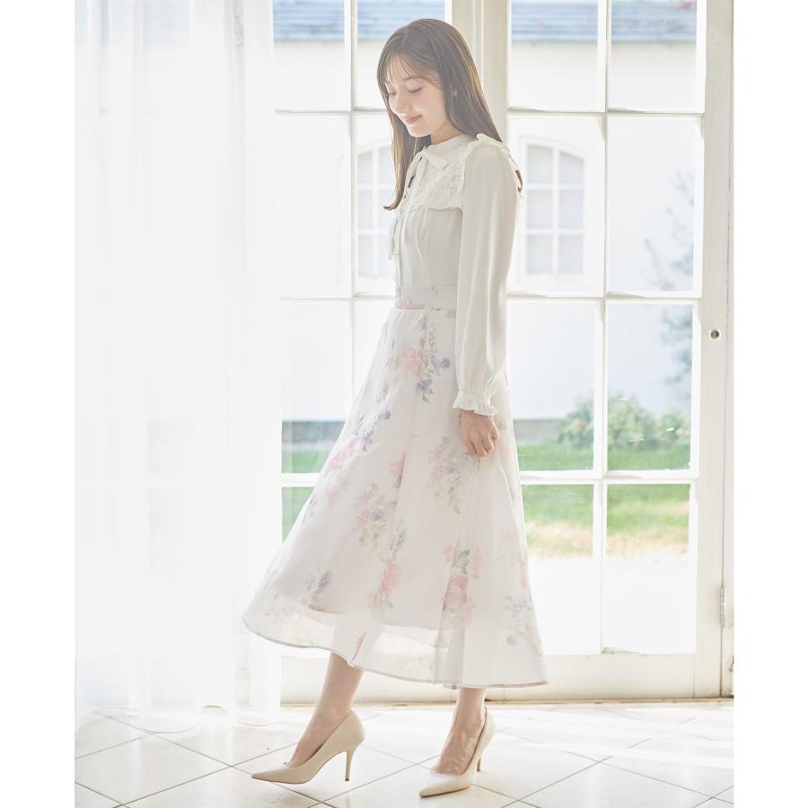 tocco closet（トッコ クローゼット） ウエストリボン付きラメシアー
