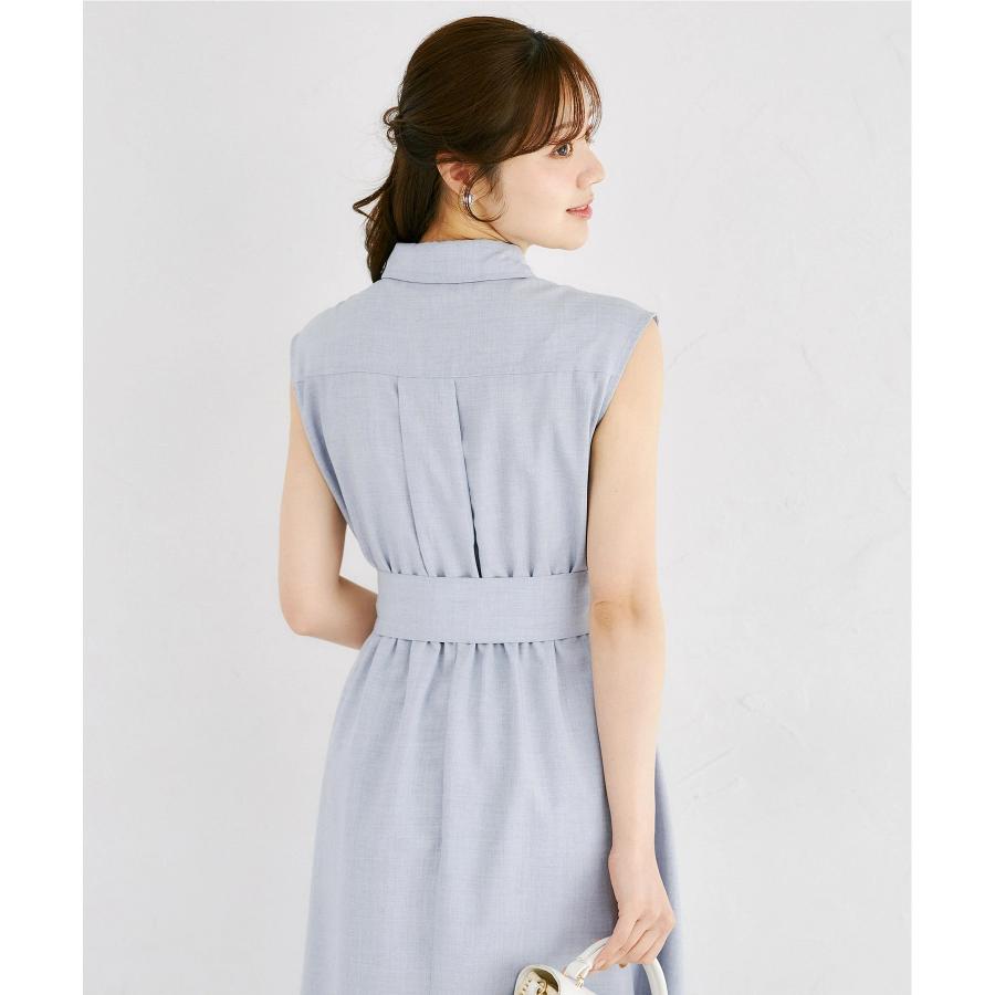 tocco closet（トッコ クローゼット） ウエストリボン付きリネンライク