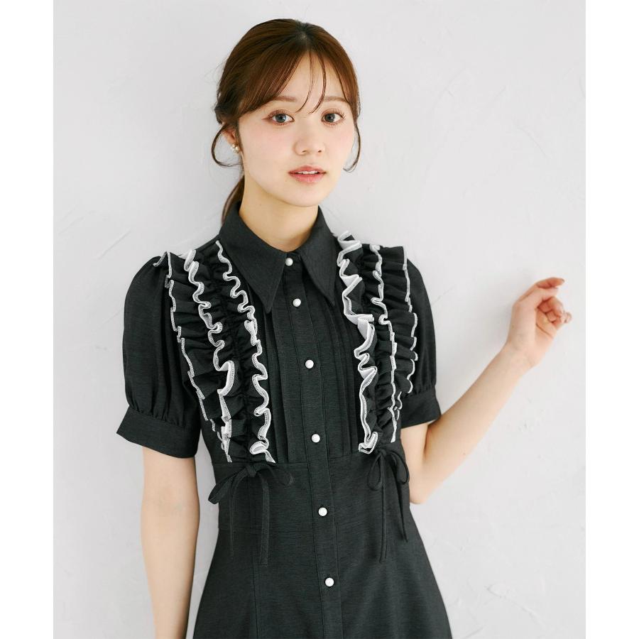 tocco closet（トッコ クローゼット） フリル＆リボン付きバックレース