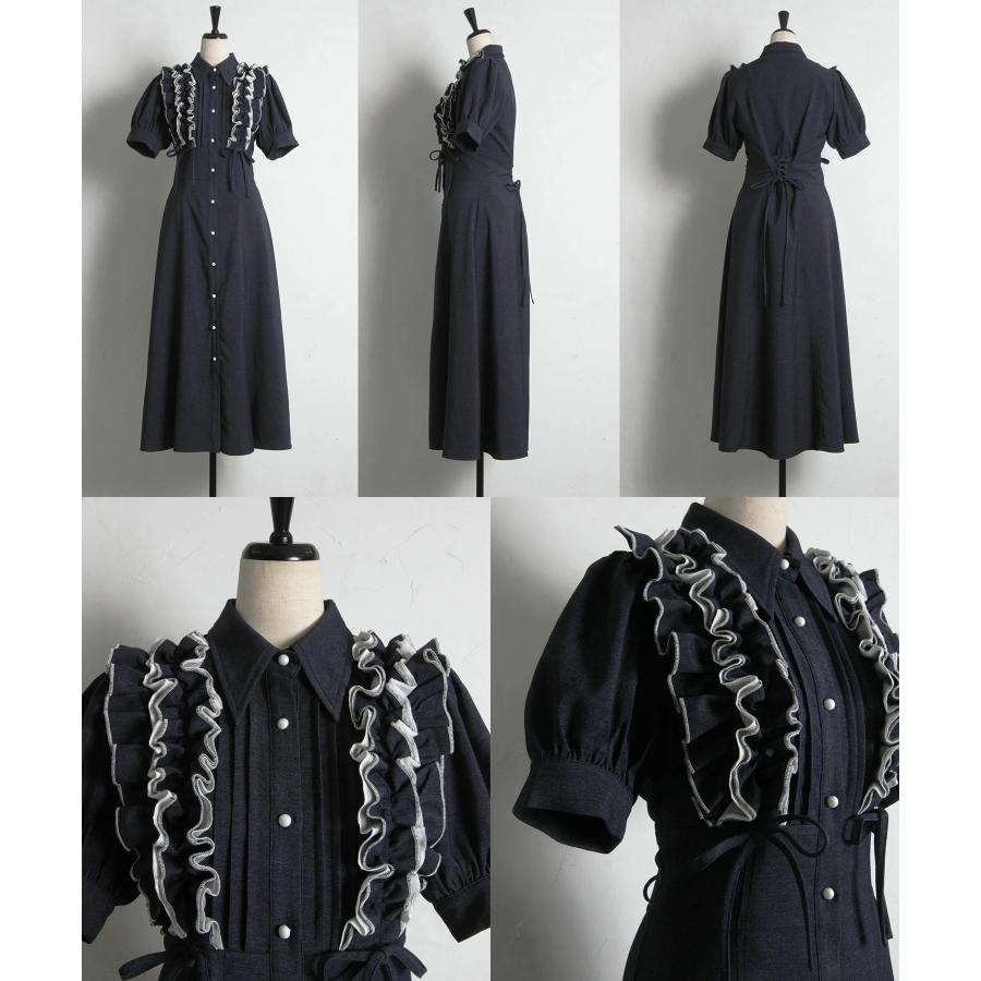 tocco closet（トッコ クローゼット） フリル＆リボン付きバックレース