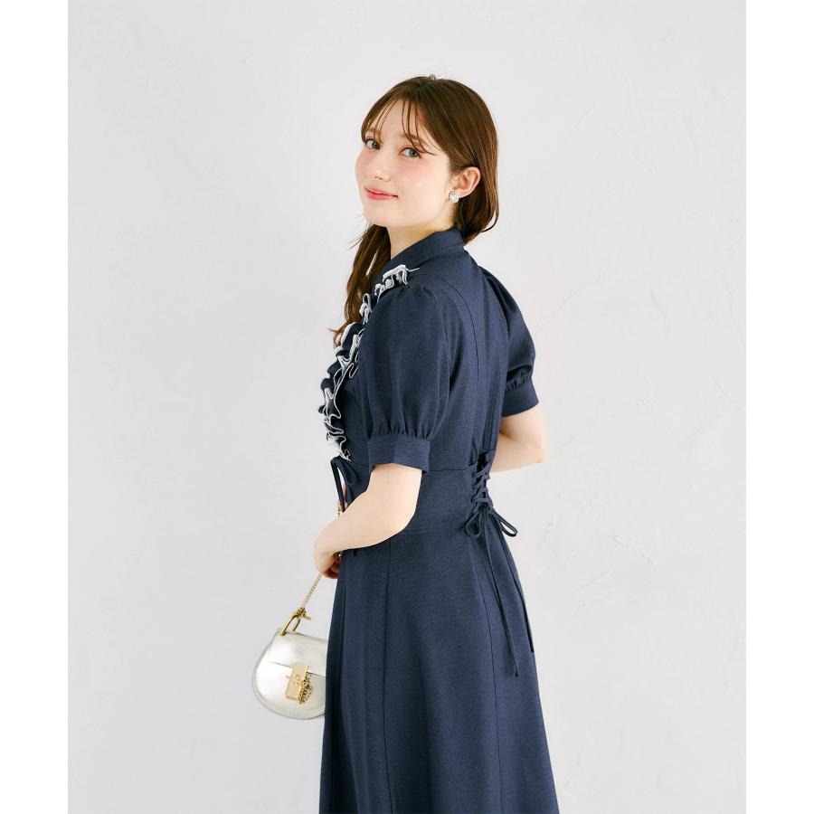 tocco closet（トッコ クローゼット） フリル＆リボン付きバックレース