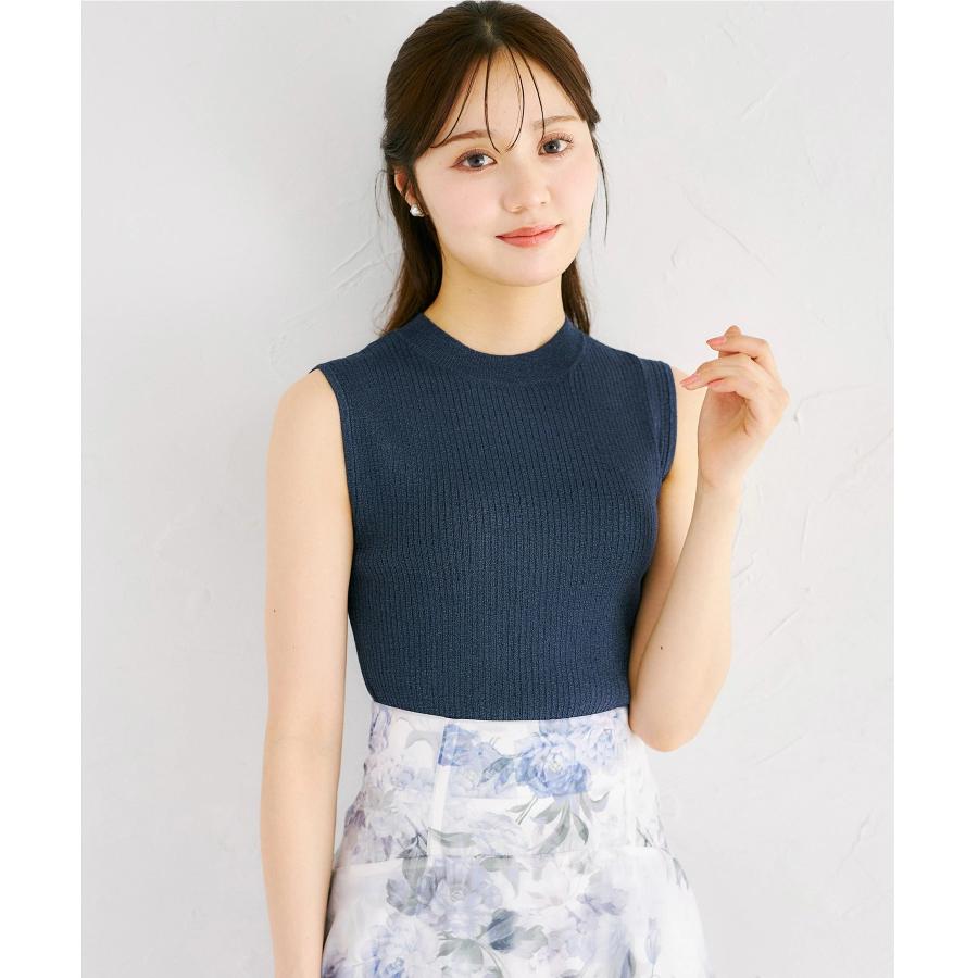 tocco closet（トッコ クローゼット） リブニットトップス×刺繍入り
