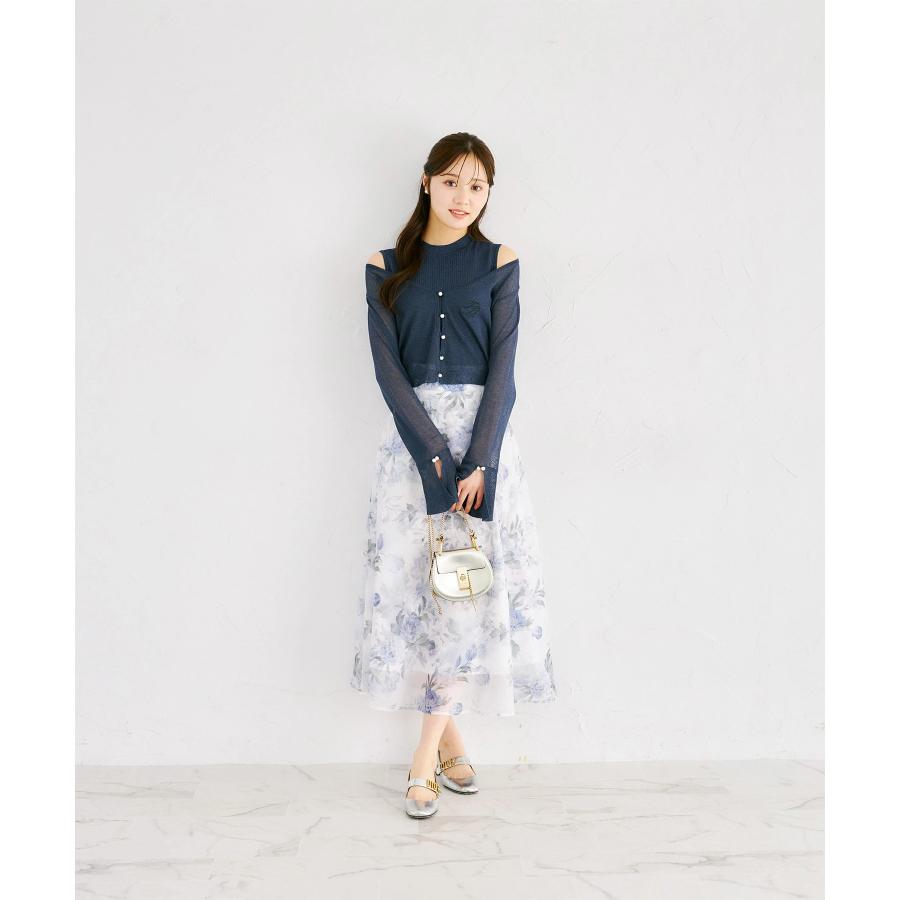 tocco closet（トッコ クローゼット） リブニットトップス×刺繍入り