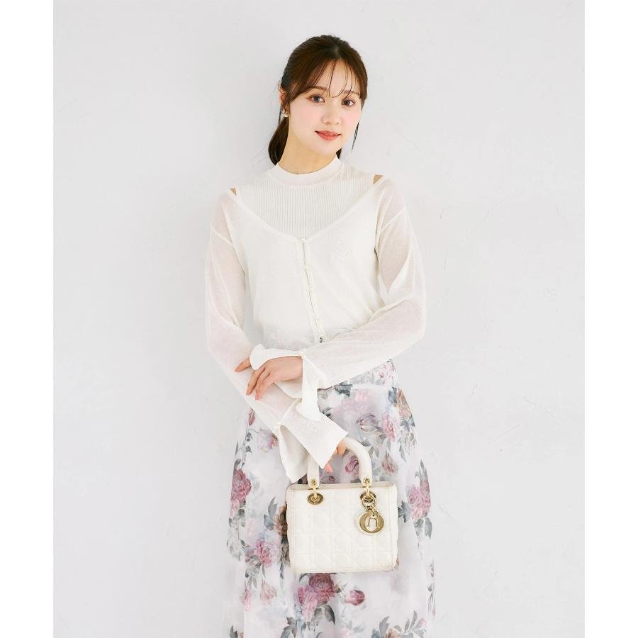 tocco closet（トッコ クローゼット） リブニットトップス×刺繍入り