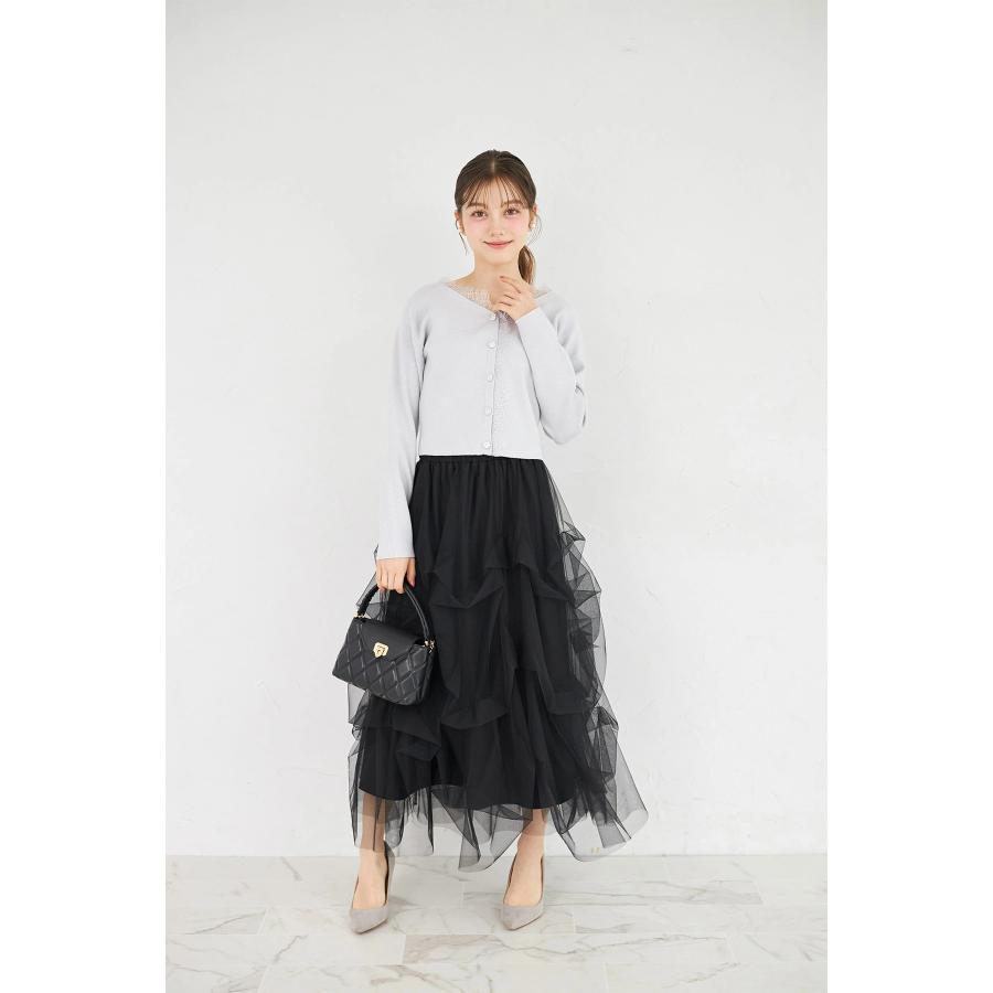 tocco closet（トッコ クローゼット） チュールタックバルーンスカート