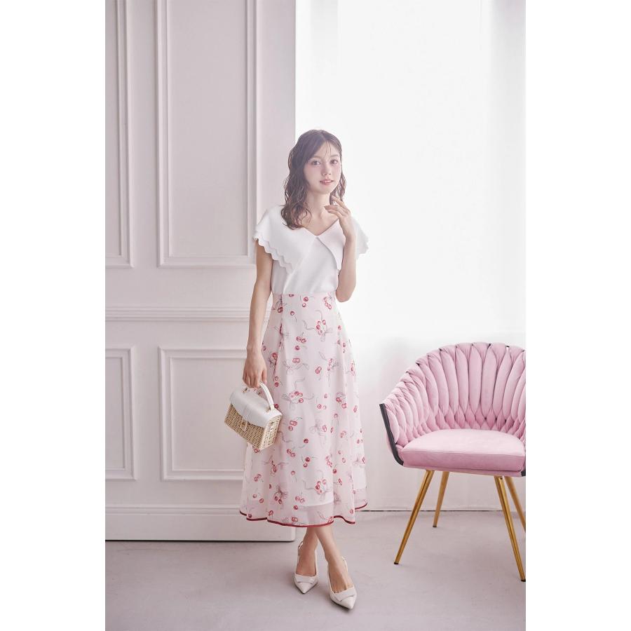 tocco closet（トッコ クローゼット） ダブルスカラップカラーニット