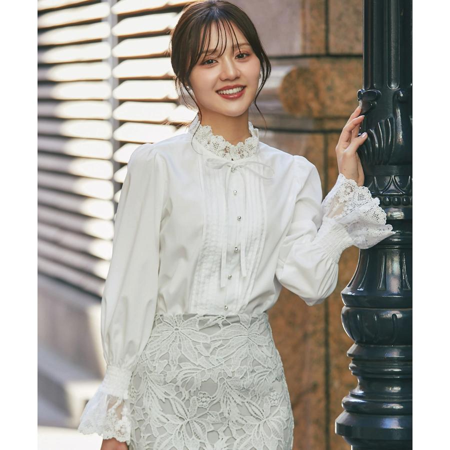tocco closet（トッコ クローゼット） リボン付きレース切り替え 