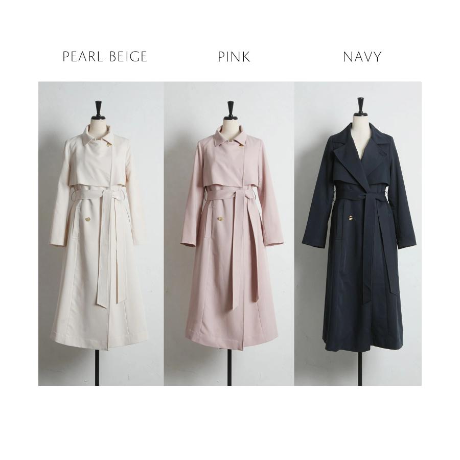 tocco トレンチコート　ベージュ トッコクローゼット tocco closet 2WAY仕様ゴールド釦ヨークトレンチ