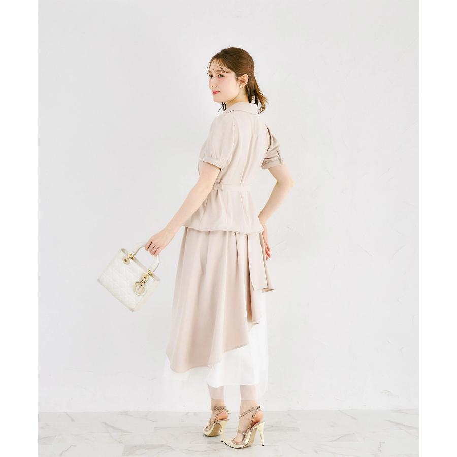 tocco closet（トッコ クローゼット） ベルト付きセットアップ風