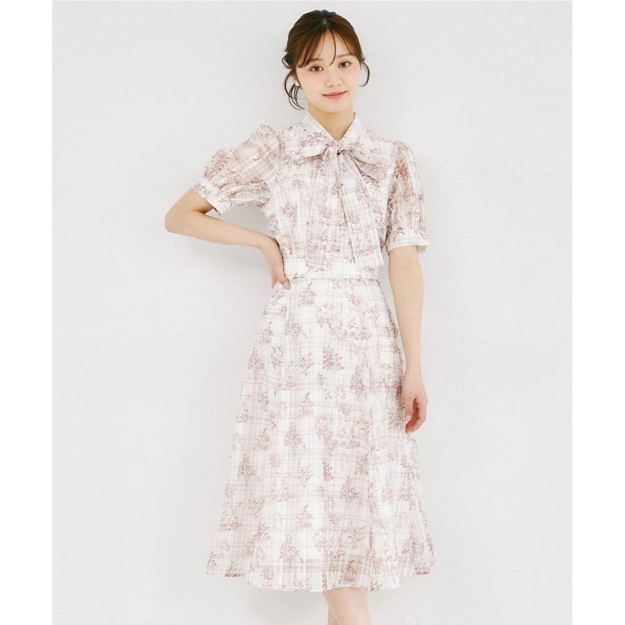 tocco closet（トッコ クローゼット） シアーチェック×フラワー
