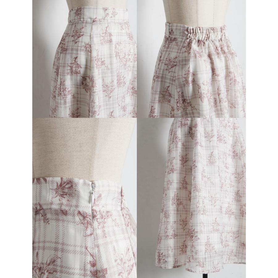 tocco closet（トッコ クローゼット） シアーチェック×フラワー