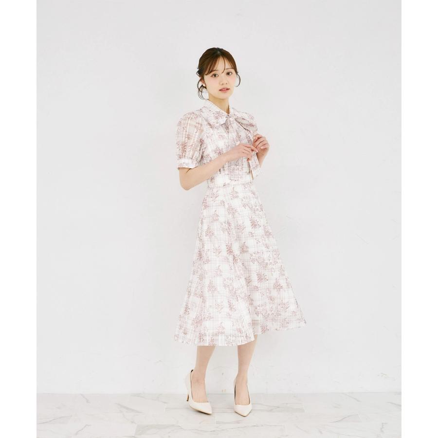 tocco closet（トッコ クローゼット） シアーチェック×フラワー