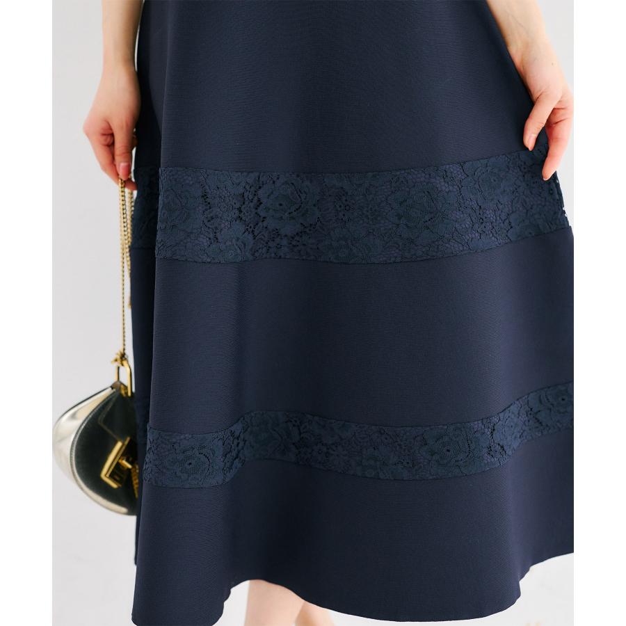 tocco closet（トッコ クローゼット） 配色ボウタイリボン付きレース