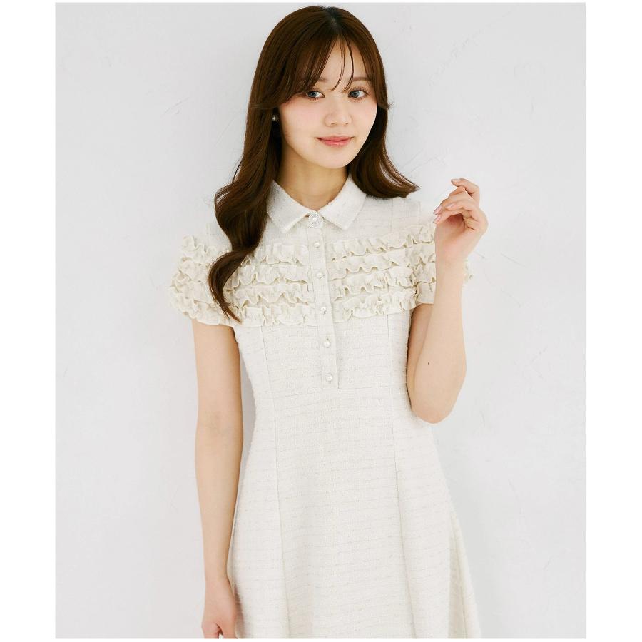 tocco closet（トッコ クローゼット） ホイップフリル付きパール釦