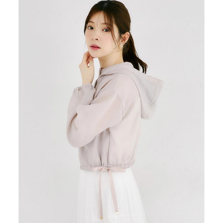 tocco closet（トッコ クローゼット） サイドリボン付きシアーブルゾン