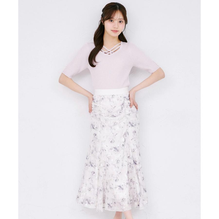 その他 SKDK tocco closet（トッコ クローゼット） フラワープリントストレッチ