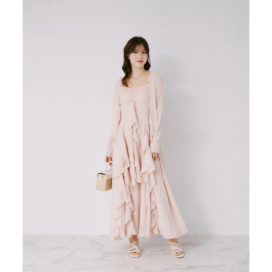 トッカ　ボレロセット　リボン　チュール　ワンピース　ロンパース　80 90 長袖 tocco closet（トッコ クローゼット） チュールボレロ×肩リボン
