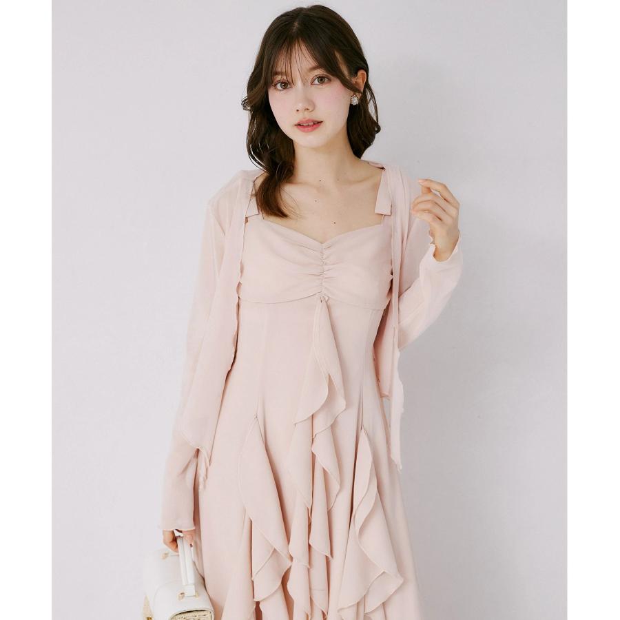 tocco 肩リボン tocco closet（トッコ クローゼット） チュールボレロ×肩リボン